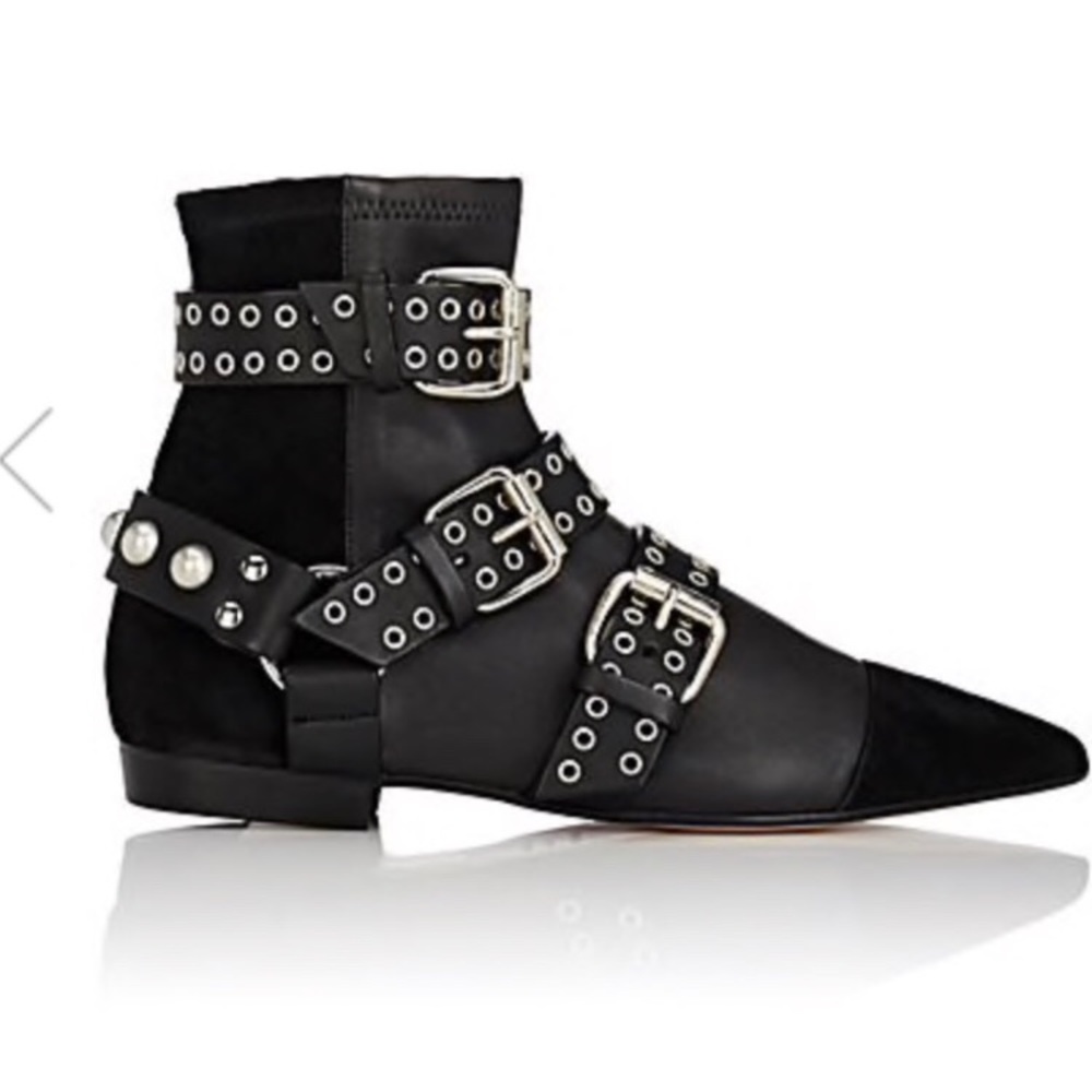 Isabel Marant rolling suede & leather ankle boots